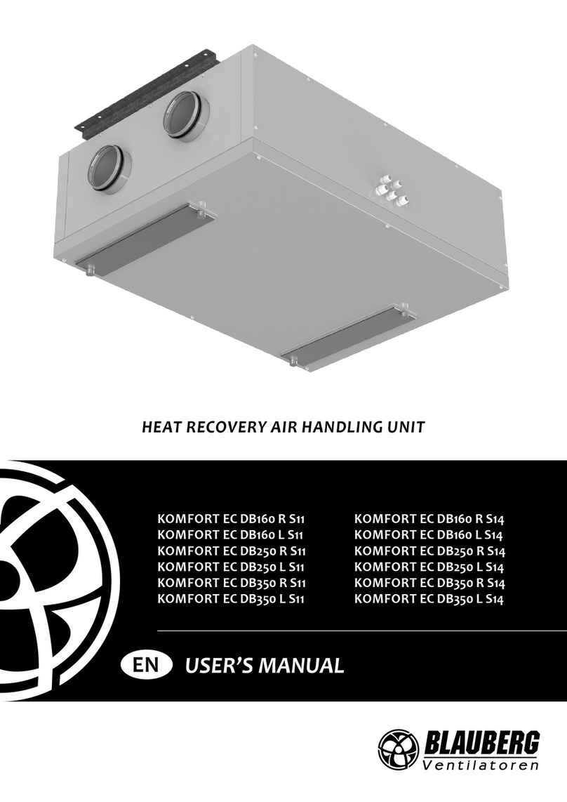 BLAUBERG Ventilatoren KOMFORT EC DB160 R S11 user manual