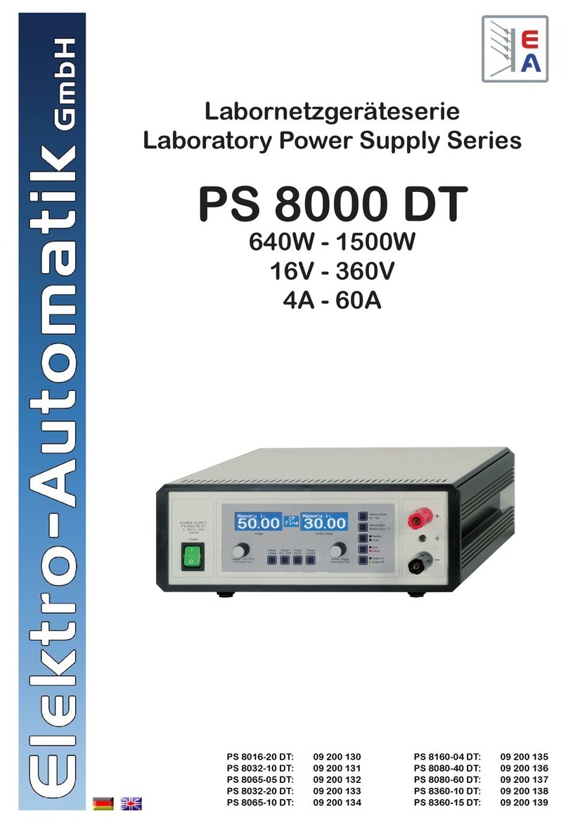 Elektro-Automatik PS 8000 DT instructions