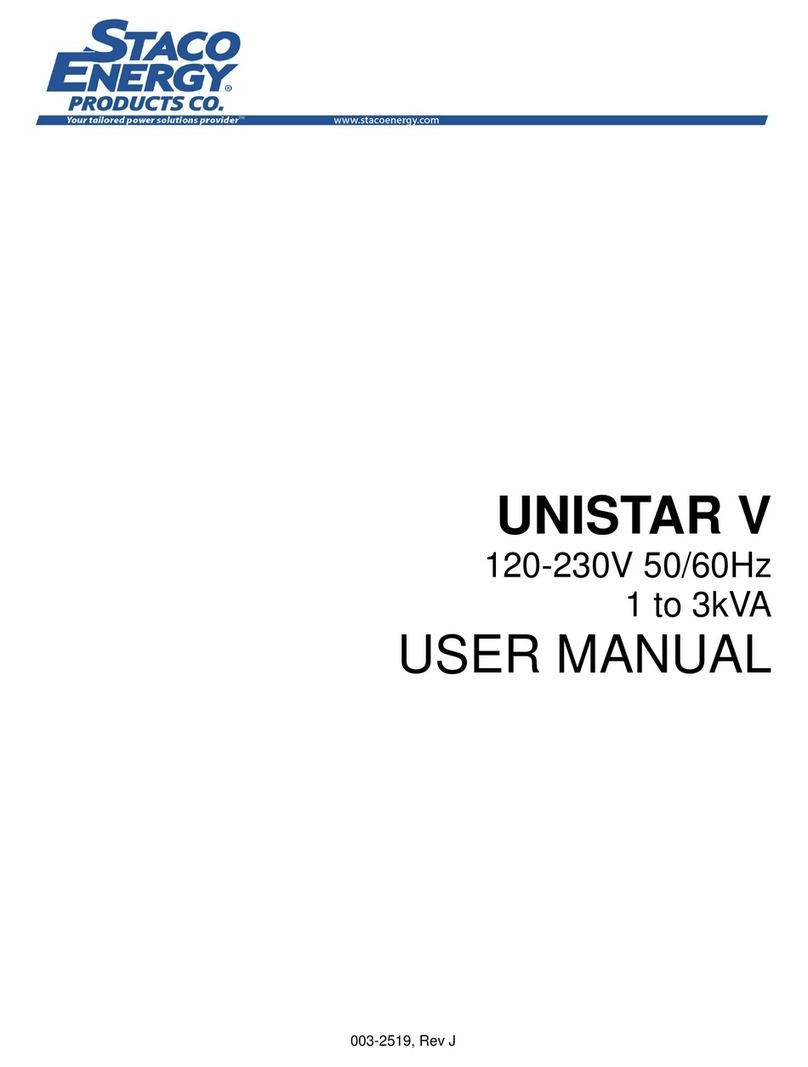 Staco Energy SCV-10001 user manual