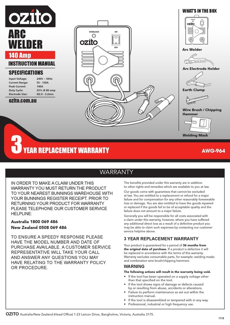 Ozito AWG-964 instruction manual