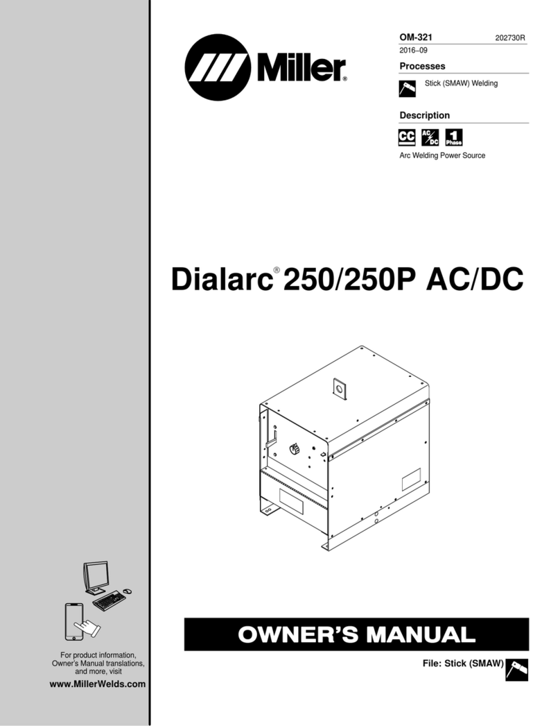 Miller Dialarc 250 AC/DC User manual