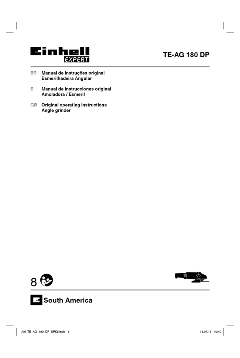 EINHELL Expert TE-AG 180 DP User manual