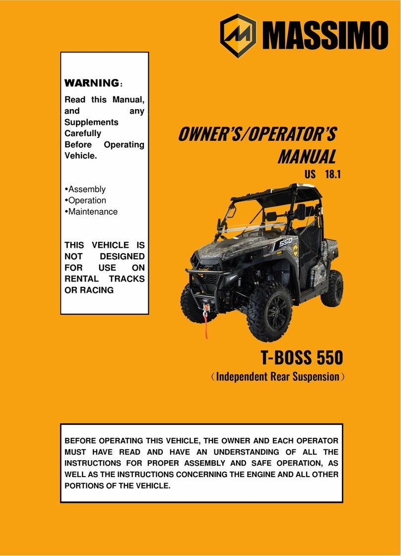 Massimo T-BOSS 550 Owner's/operator's manual