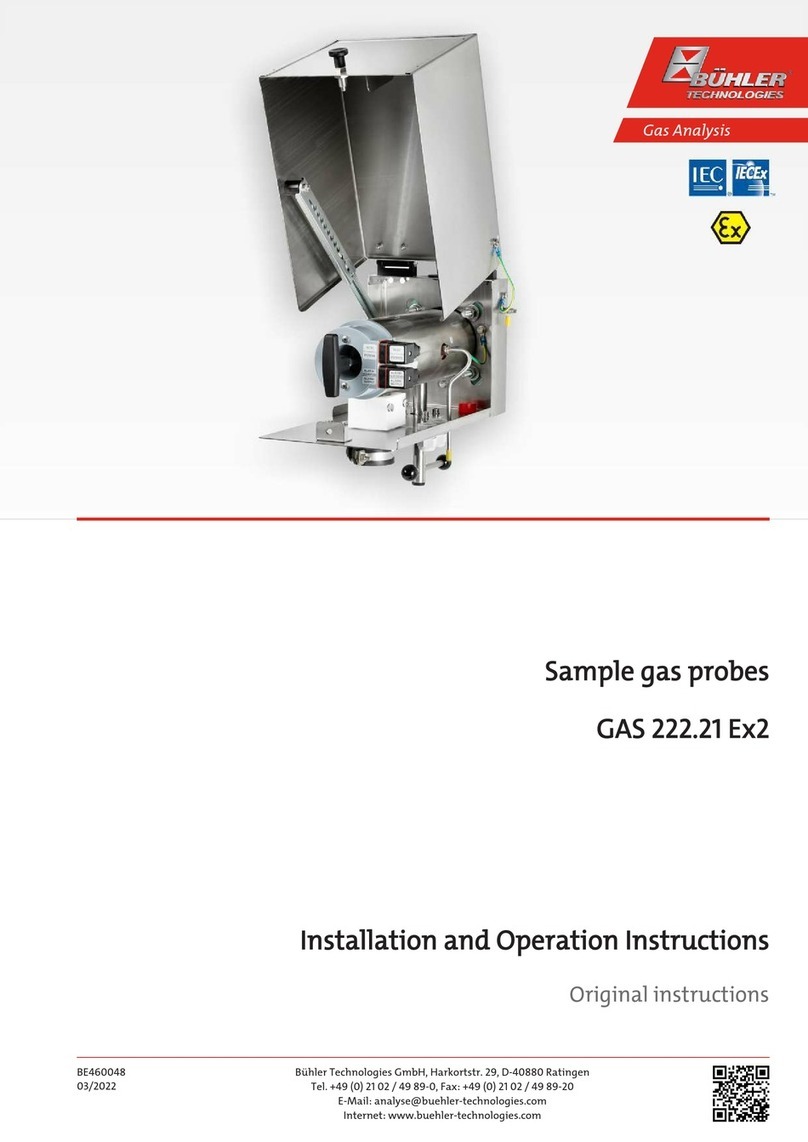Bühler technologies GAS 222.21 E 2 Series Owner's manual