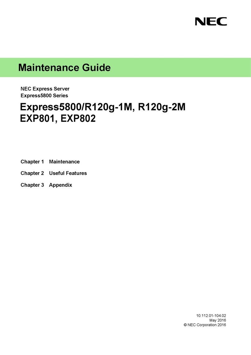 NEC EXP801 Maintenance Guide