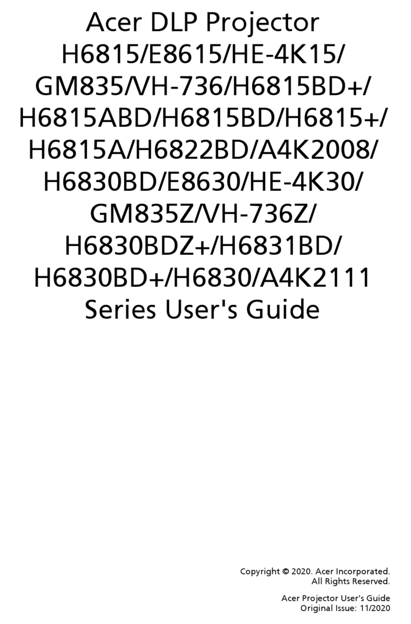 Acer H6815BD Series User manual