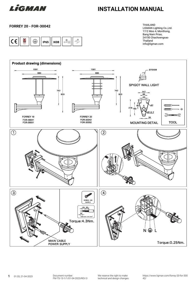 LIGMAN FORREY 19 installation manual LIGMAN FORREY 19 installation manual