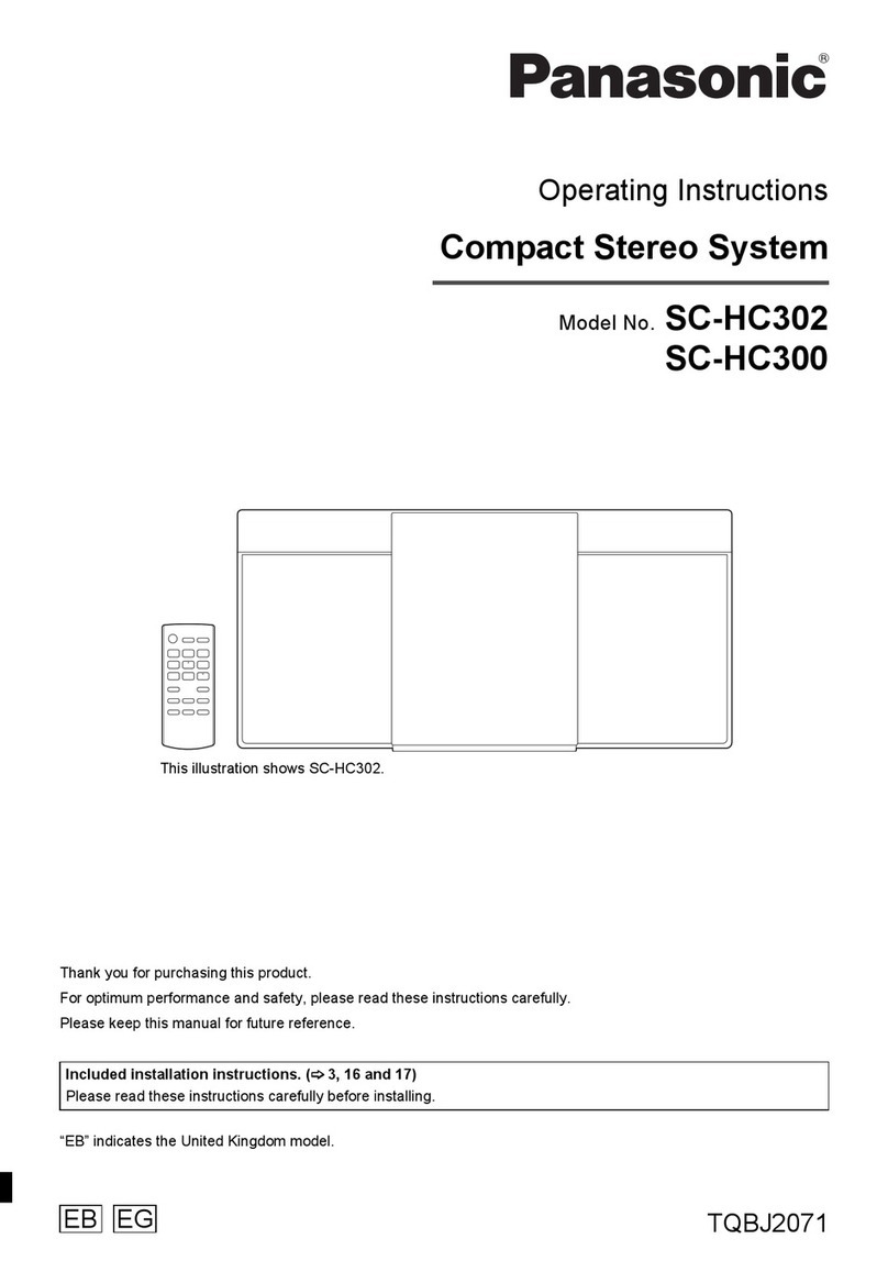 Panasonic SC-HC302 operating instructions
