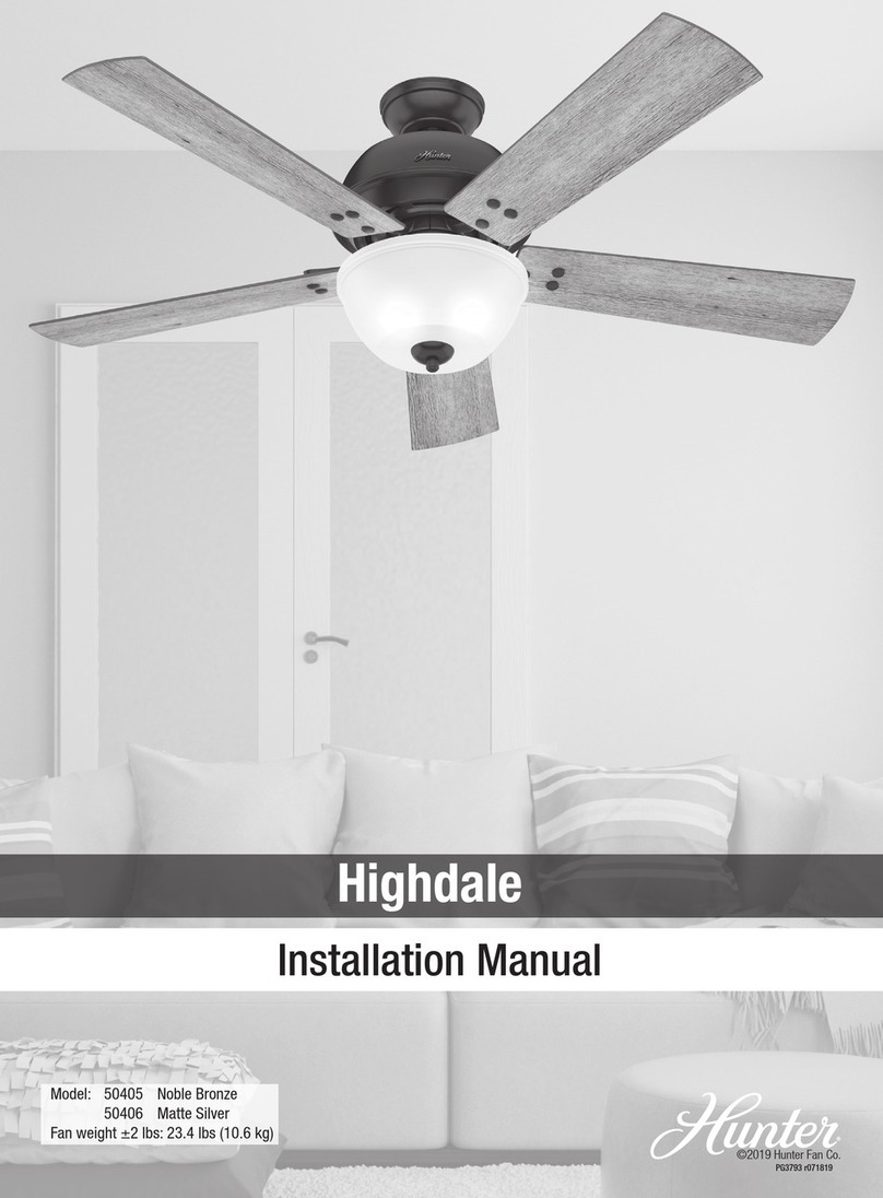 Hunter Highdale installation manual