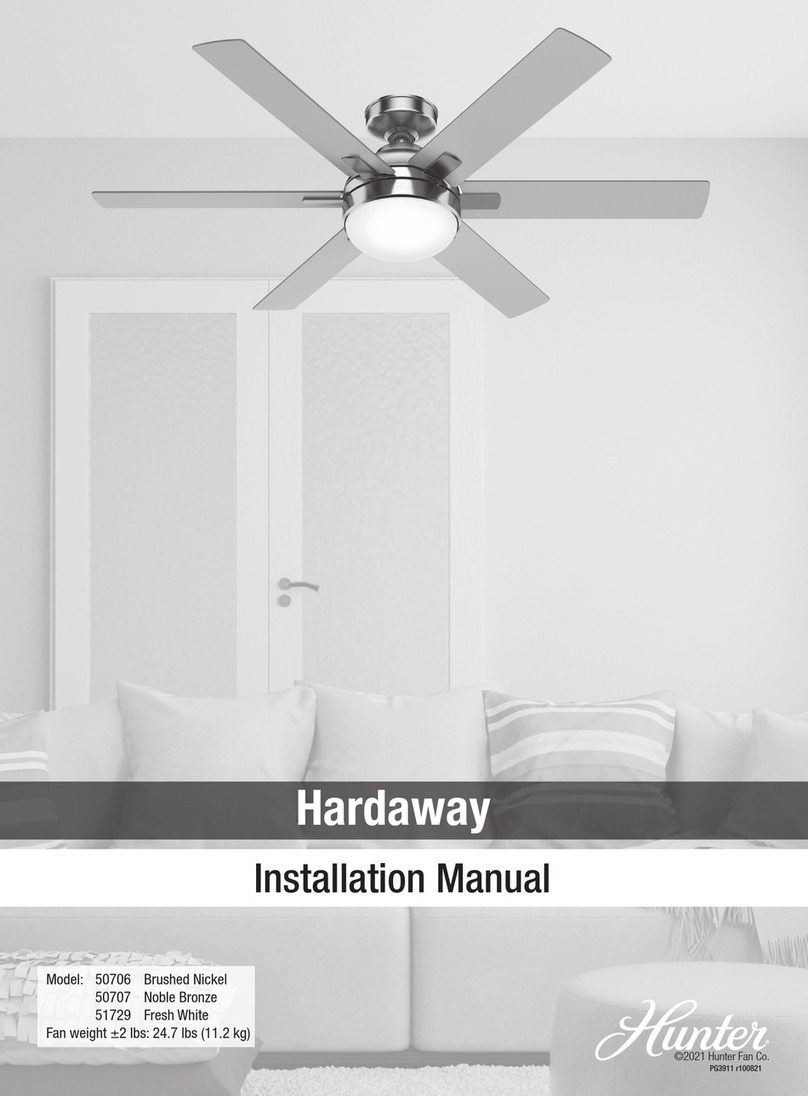 Hunter 51729 User manual