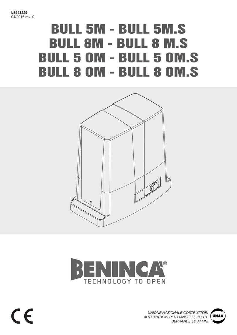 Beninca BULL 5 OM manual