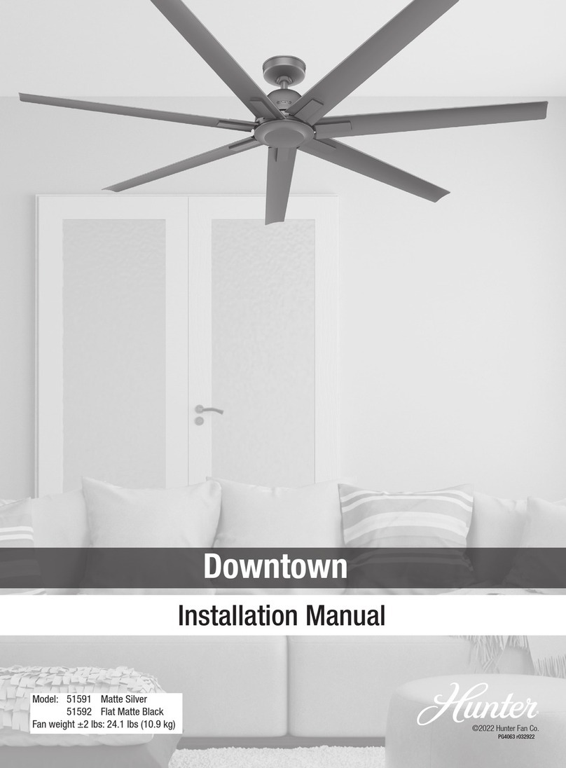 Hunter 51591 User manual