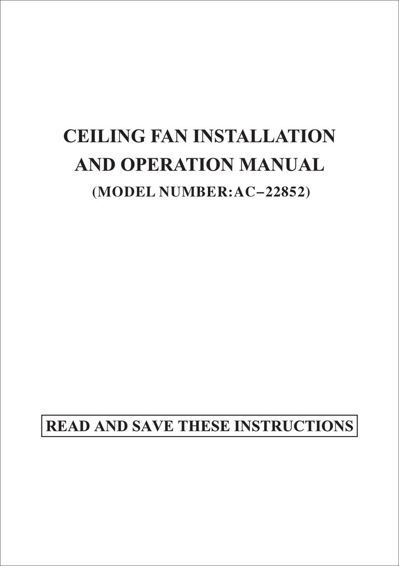 Kendal Lighting AC-22852 Installation and operation manual Kendal Lighting AC-22852 Installation and operation manual