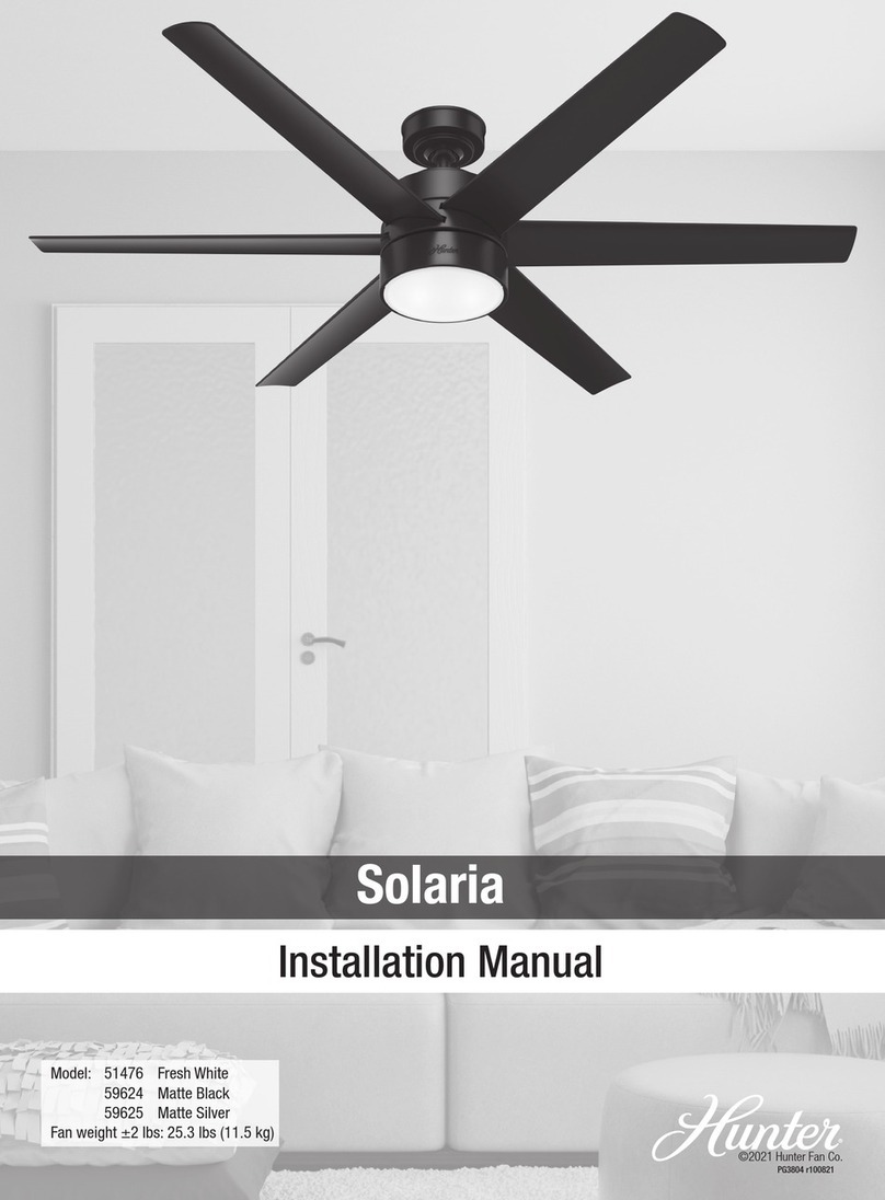 Hunter 51476 User manual