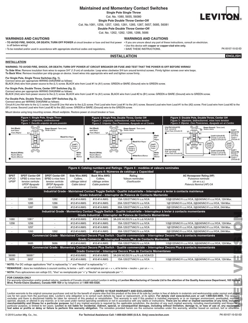 Leviton 5655 User manual