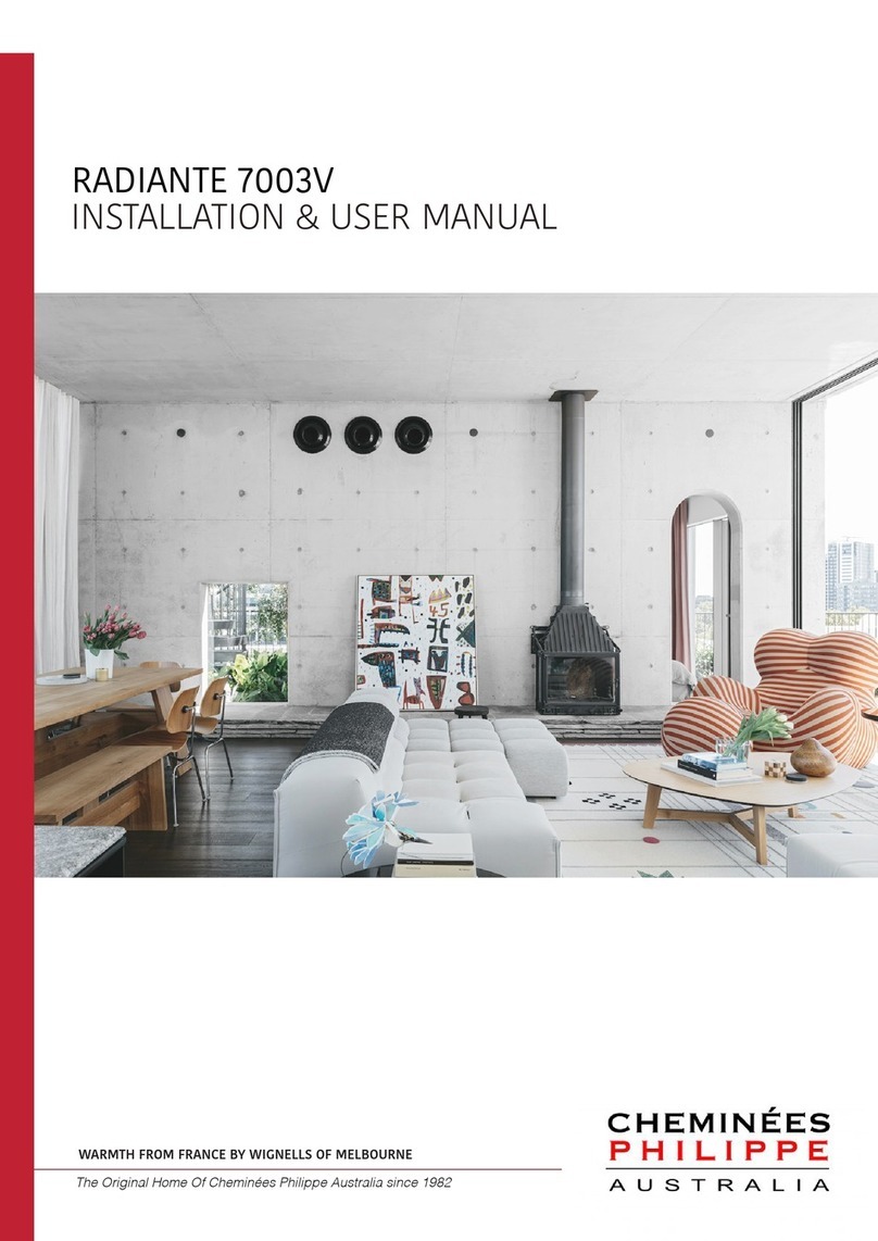 Cheminees Philippe RADIANTE 7003V Instruction Manual