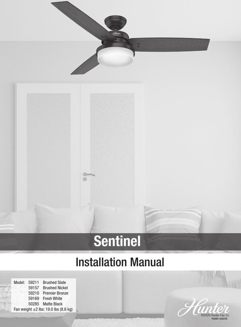 Hunter 59211 installation manual