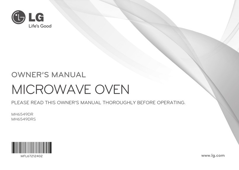 LG MH6549DR owner's manual