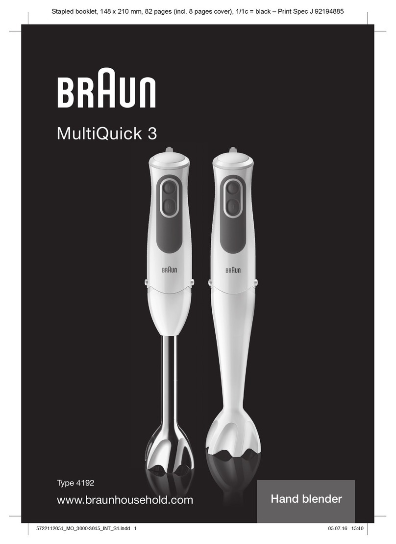 Braun MultiQuick 3 MQ3045 User manual
