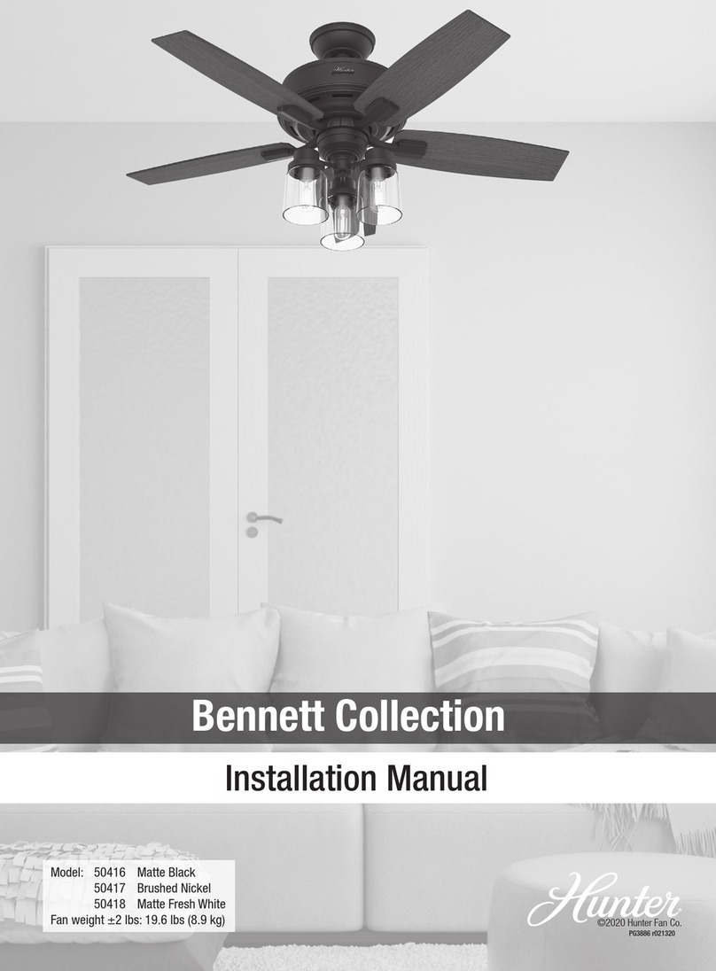 Hunter Bennett Collection installation manual Hunter Bennett Collection installation manual