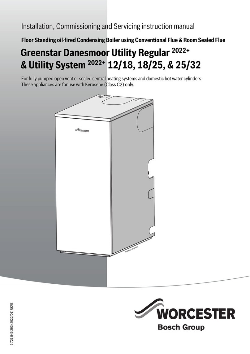 Bosch WORCESTER Danesmoor Utility Regular 2022+... Installation, commissioning and servicing instruction manual