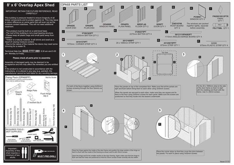 Forest garden OPA68 User manual Forest garden OPA68 User manual