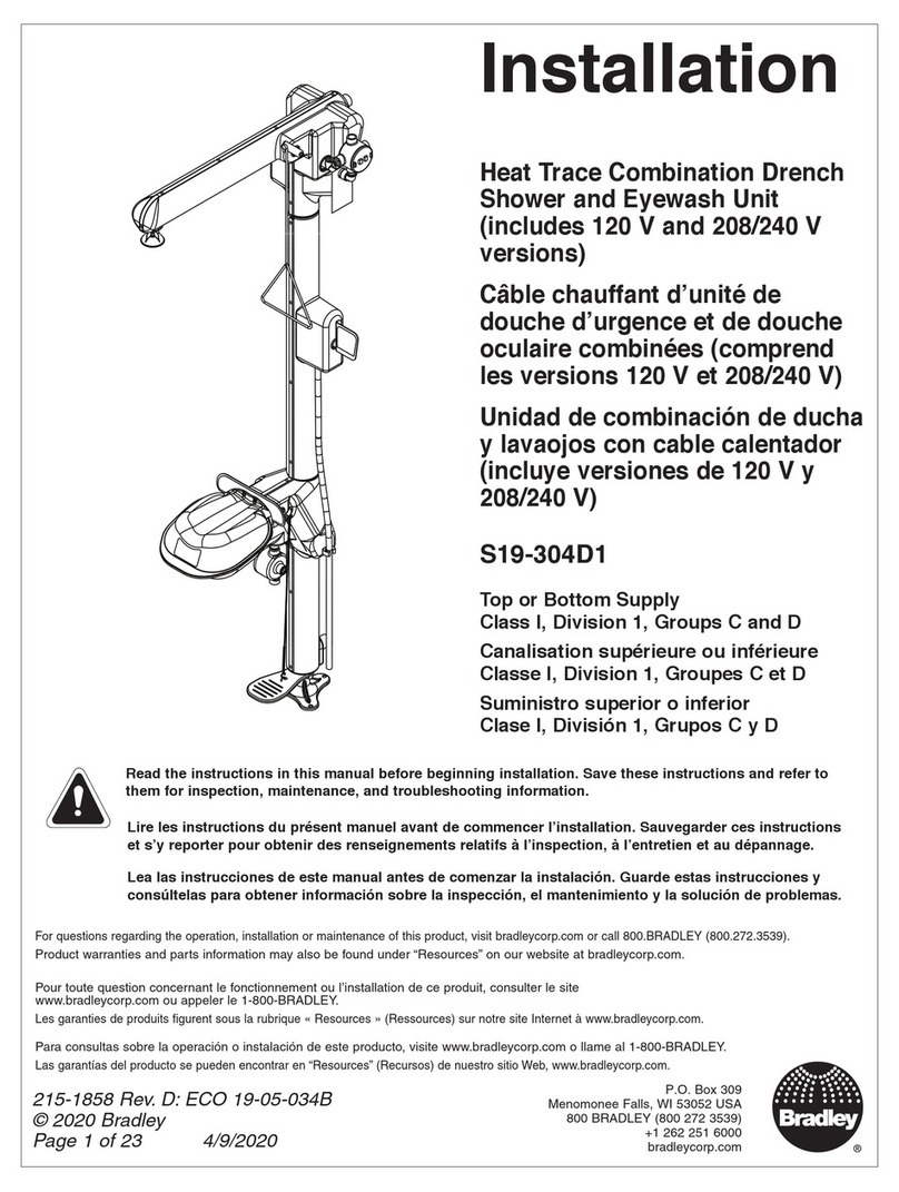 Bradley S19-304D1 User manual