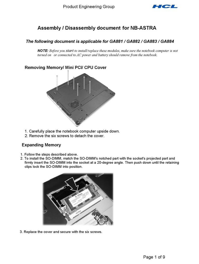 HCL NB-ASTRA Installation instructions HCL NB-ASTRA Installation instructions