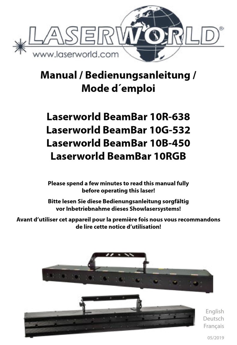 Laserworld BeamBar 10R-638 User manual