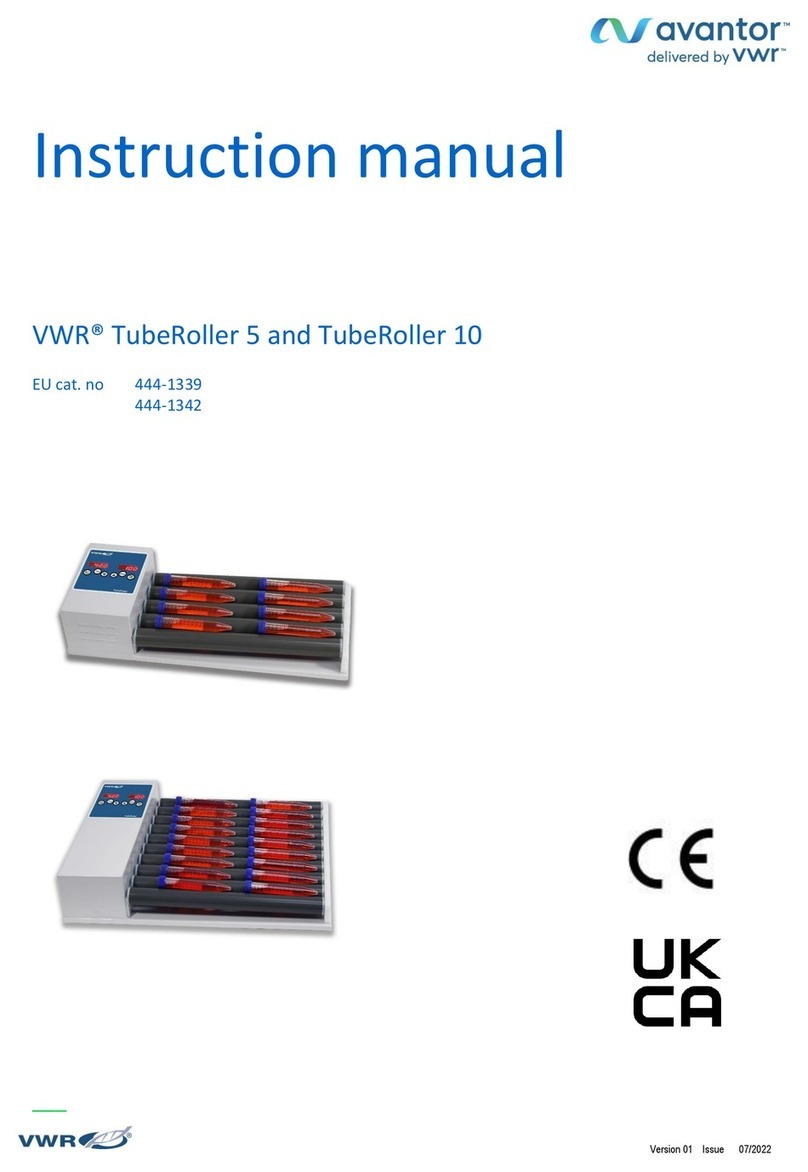 VWR avantor TubeRoller 5 instruction manual