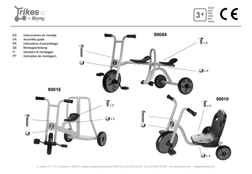 Andreu Trikes 90004 Assembly guide
