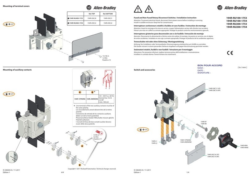 Allen-Bradley 194R-NU100-1753 quick start guide