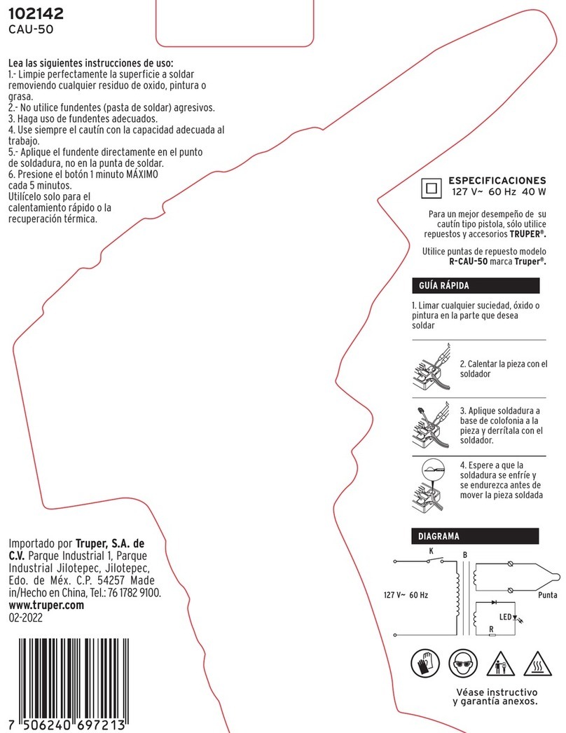 Truper CAU-50 User manual