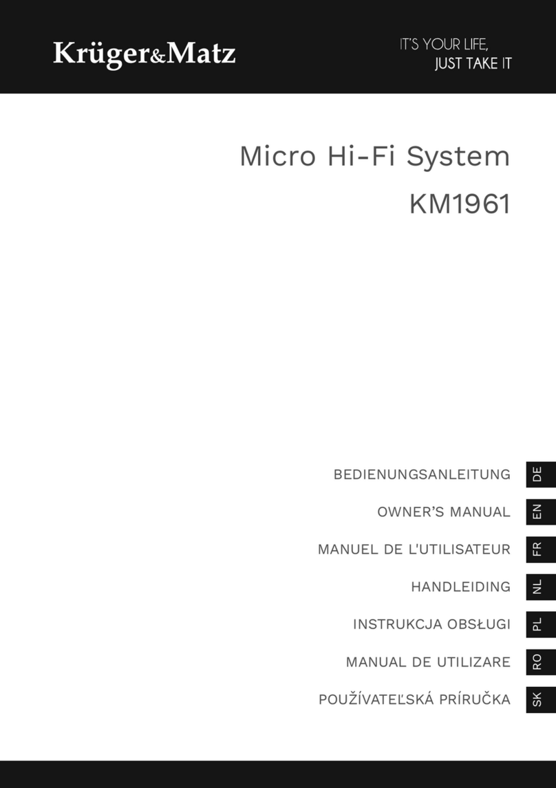 Krüger & Matz KM1961 owner's manual