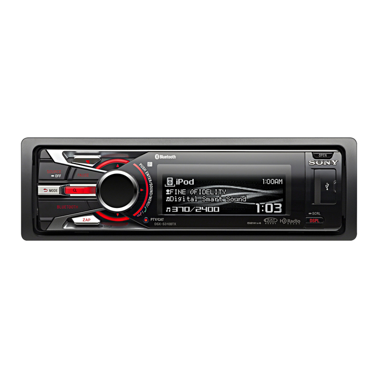 Sony DSX-S310BTX User manual