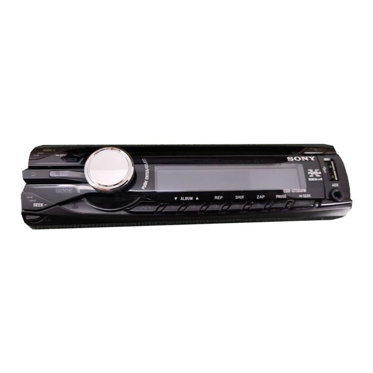 Sony CDX-GT56UIW User manual