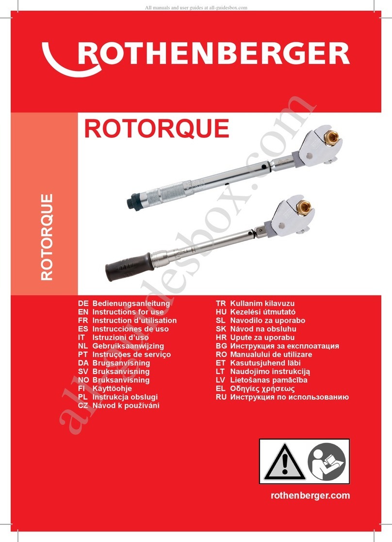 Rothenberger ROTORQUE User manual