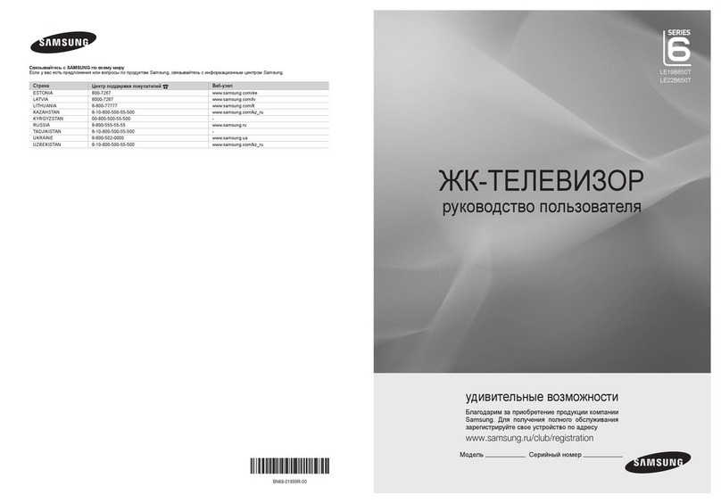 Samsung LE19B650T User manual