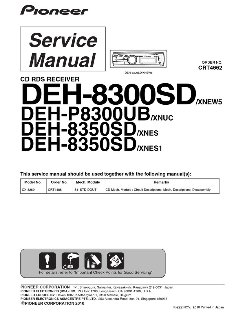 Pioneer DEH-8300SD/XNEW5 Service manual