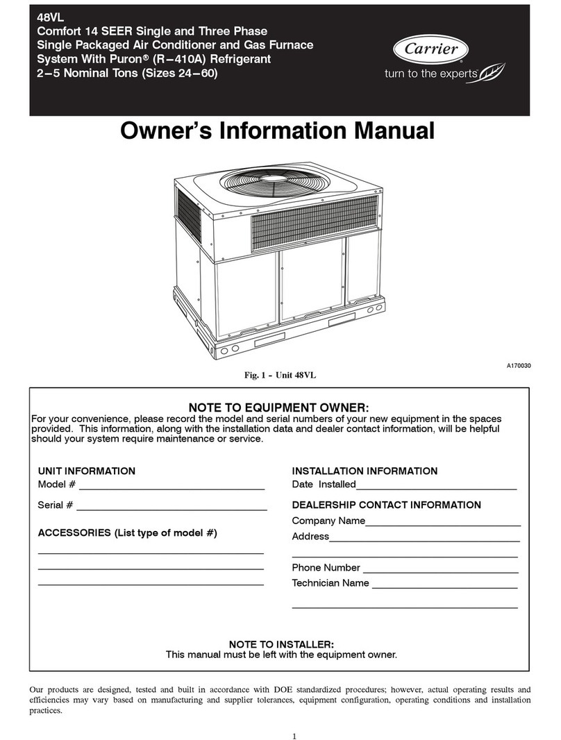 Carrier 48VL Instruction Manual