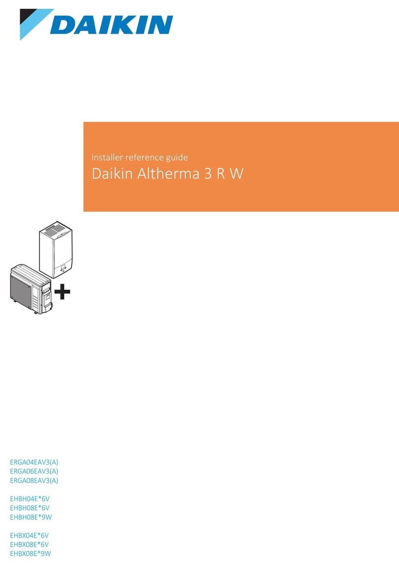 Daikin ERGA04EAV3A Installer's reference guide