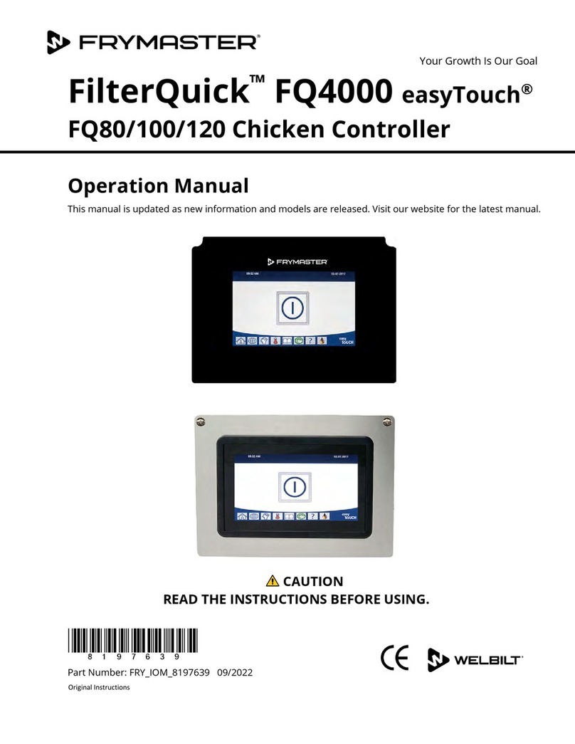 Welbilt FRYMASTER FQ80 User manual Welbilt FRYMASTER FQ80 User manual