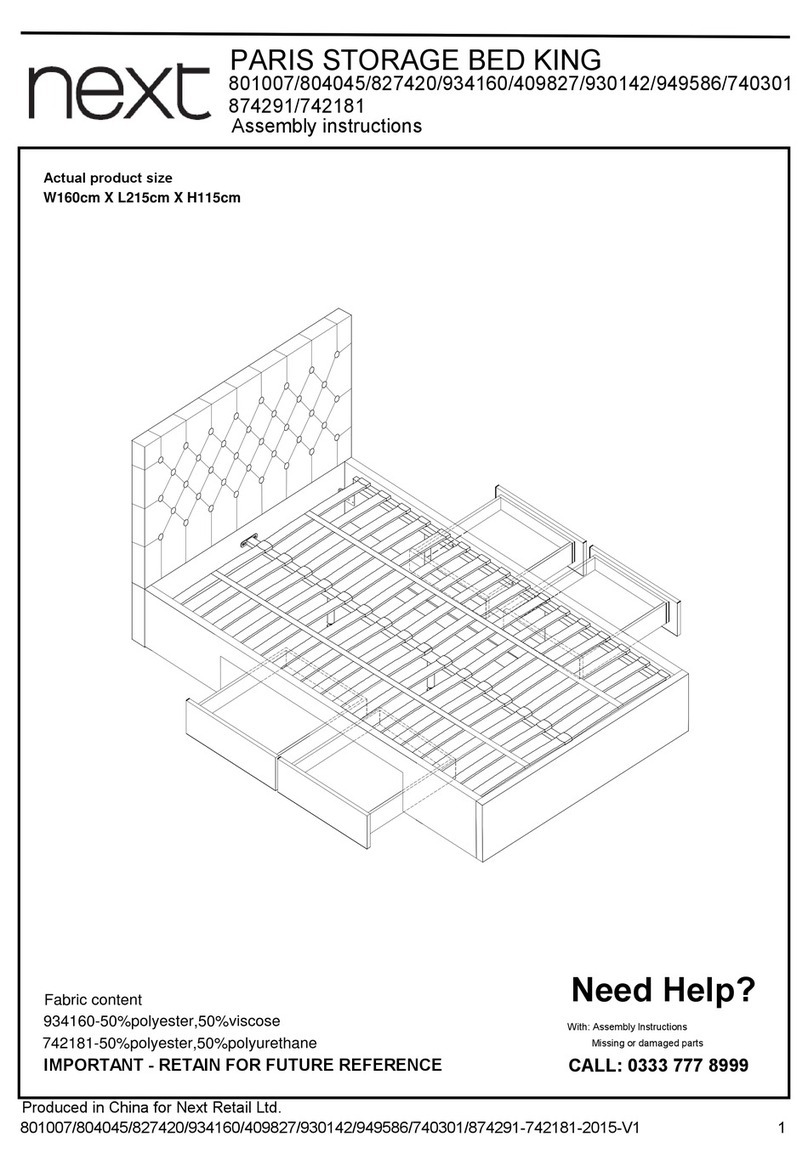 Next PARIS 801007 User manual Next PARIS 801007 User manual