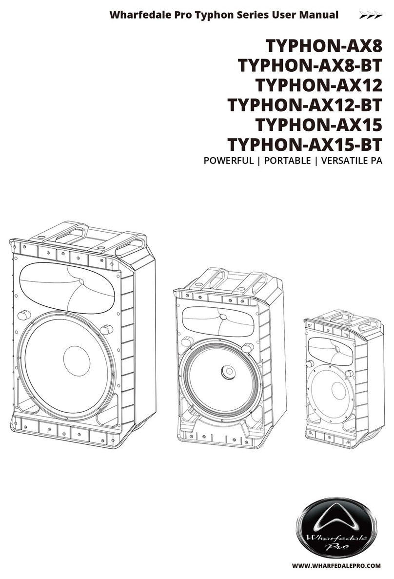 Wharfedale Pro TYPHON-AX8 User manual Wharfedale Pro TYPHON-AX8 User manual