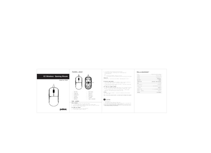Pulsar PX201 instructions