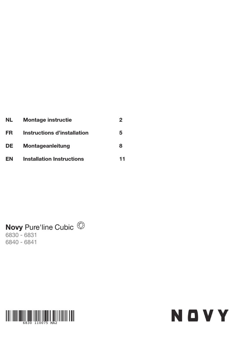 Novy Pureline Cubic 6831 installation instructions