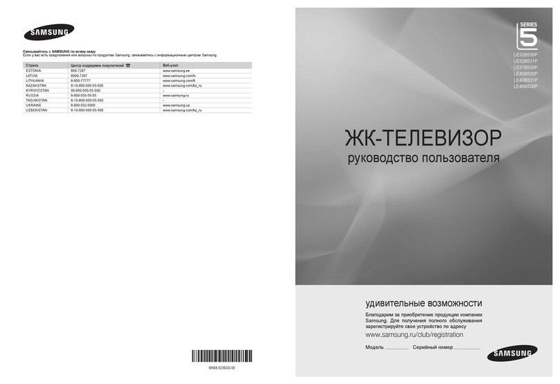 Samsung LE32B530P User manual