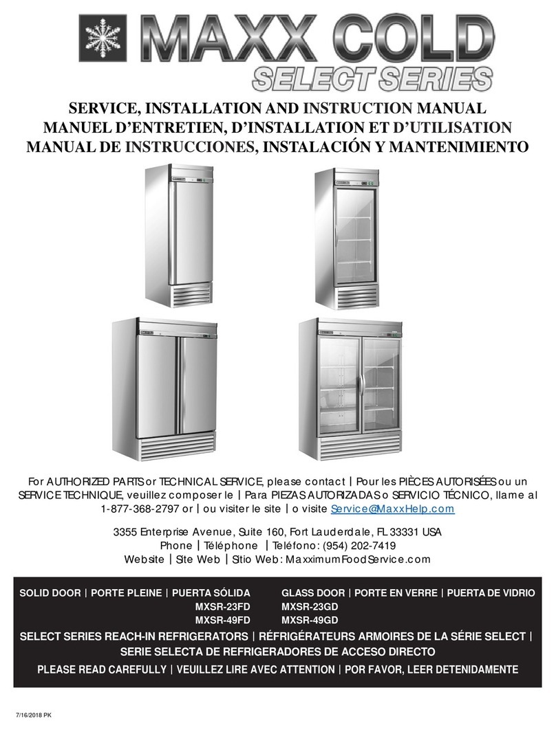 Maxx Cold MXSR-23FD User manual