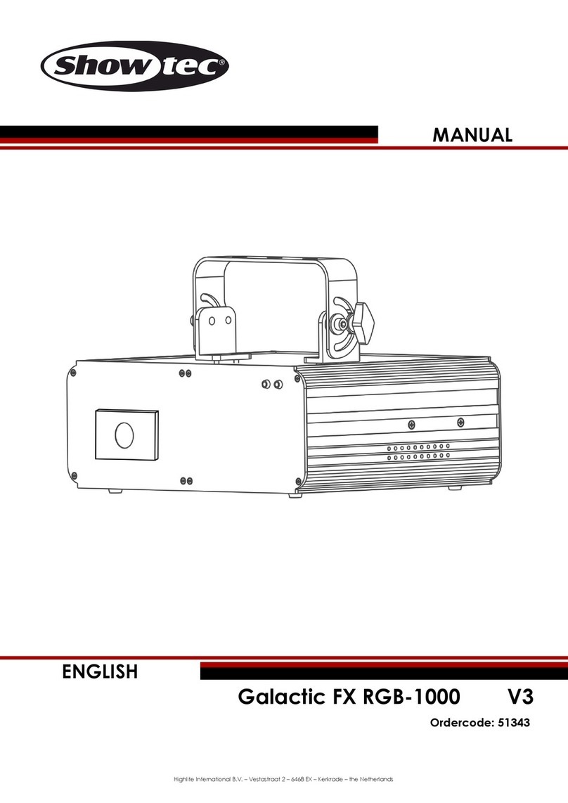 Show Tec Galactic FX RGB-1000 manual