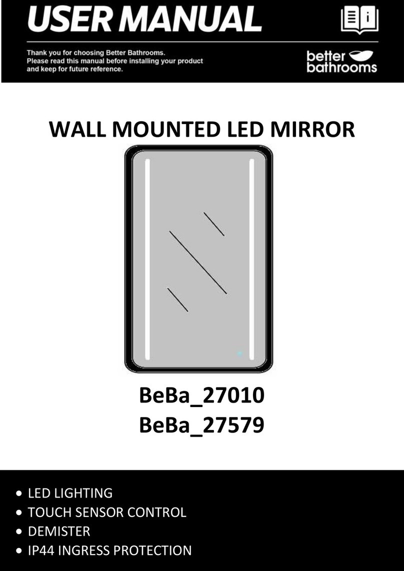 Better Bathrooms BeBa 27010 User manual Better Bathrooms BeBa 27010 User manual